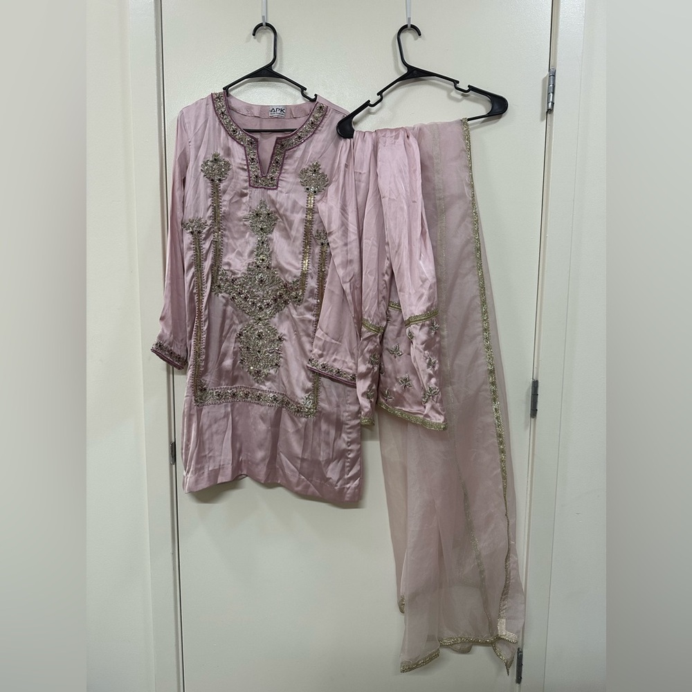 Embellished Pink Outfit